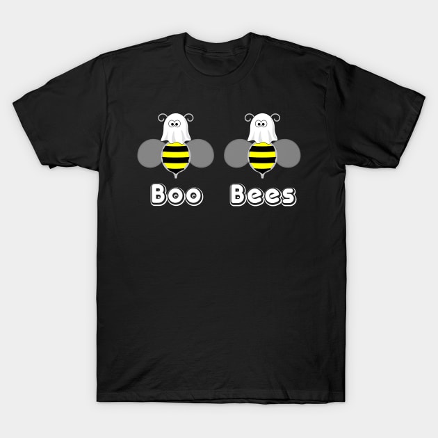 Boo Bees Halloween Couples Gifts T-Shirt by finedesigns